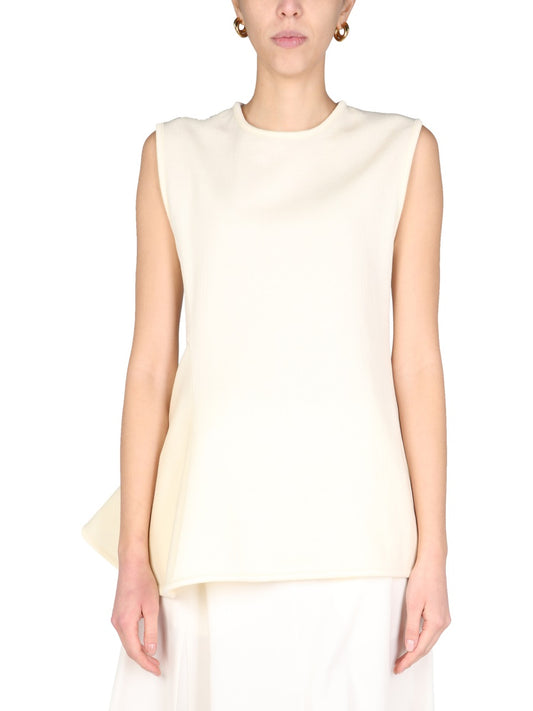 Jil Sander ROUND NECK TOP  JSPU700003WU253008108