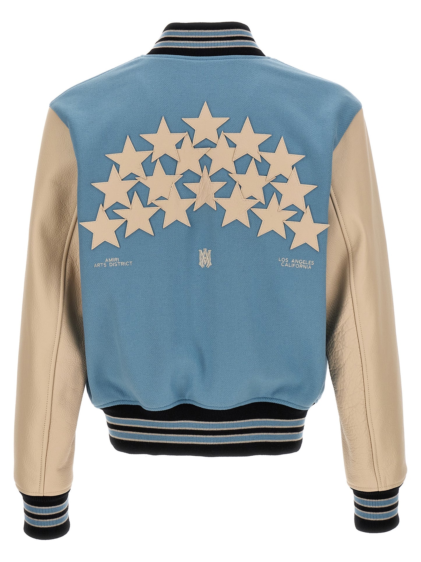 AMIRI 'STARS VARSITY' BOMBER JACKET PS24MOS034AIRBLUE