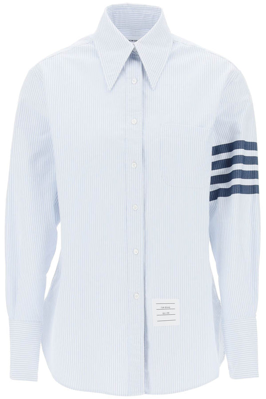 Thom Browne striped oxford shirt with pointed collar FLL169A01479450