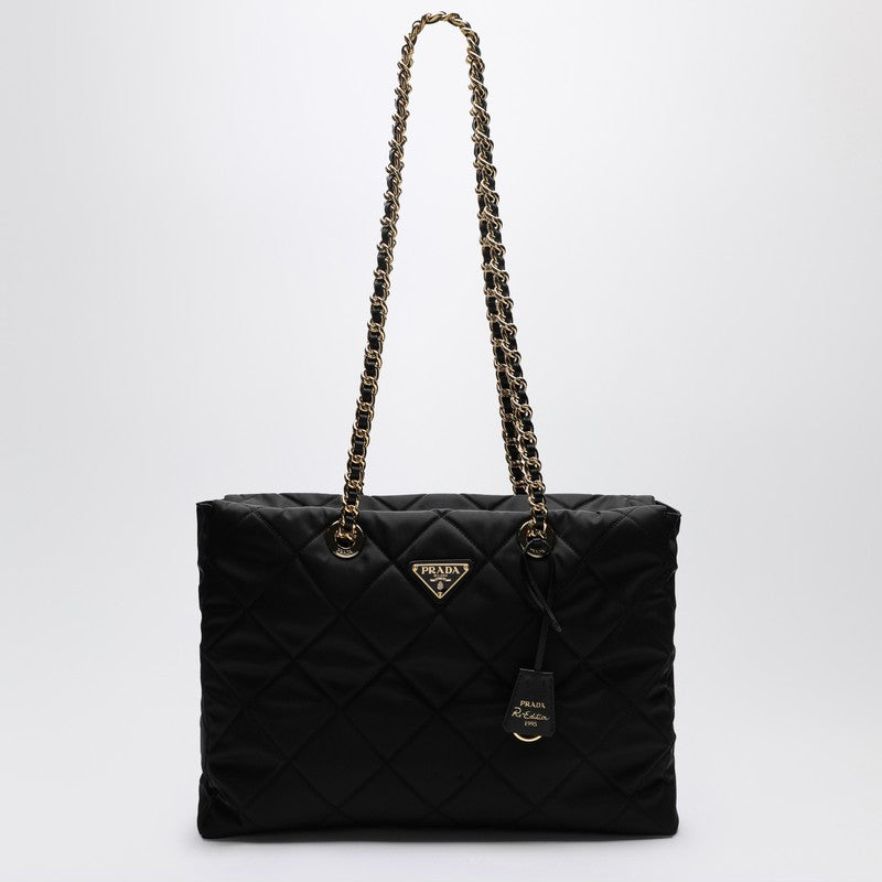 Prada Re-Edition 1995 Chaîne large black Re-Nylon bag 1BG467COO2AOSP_PRADA-F0002