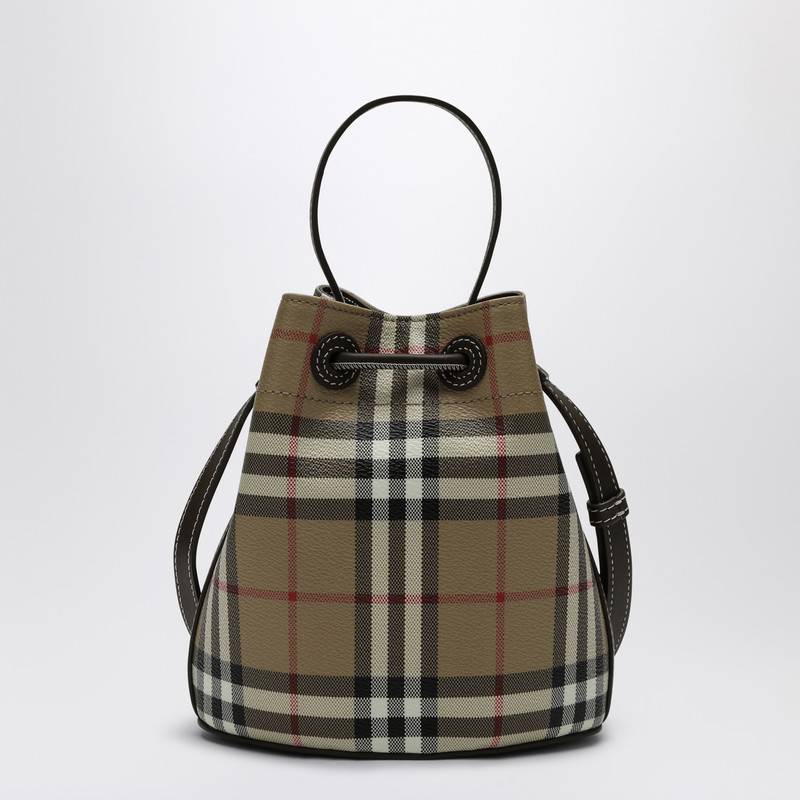 Burberry Check pattern mini bucket bag 8100488155142P_BURBE-A1336