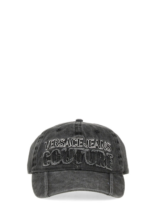 VERSACE JEANS COUTURE BASEBALL HAT WITH LOGO 76HAZK37ZG274899