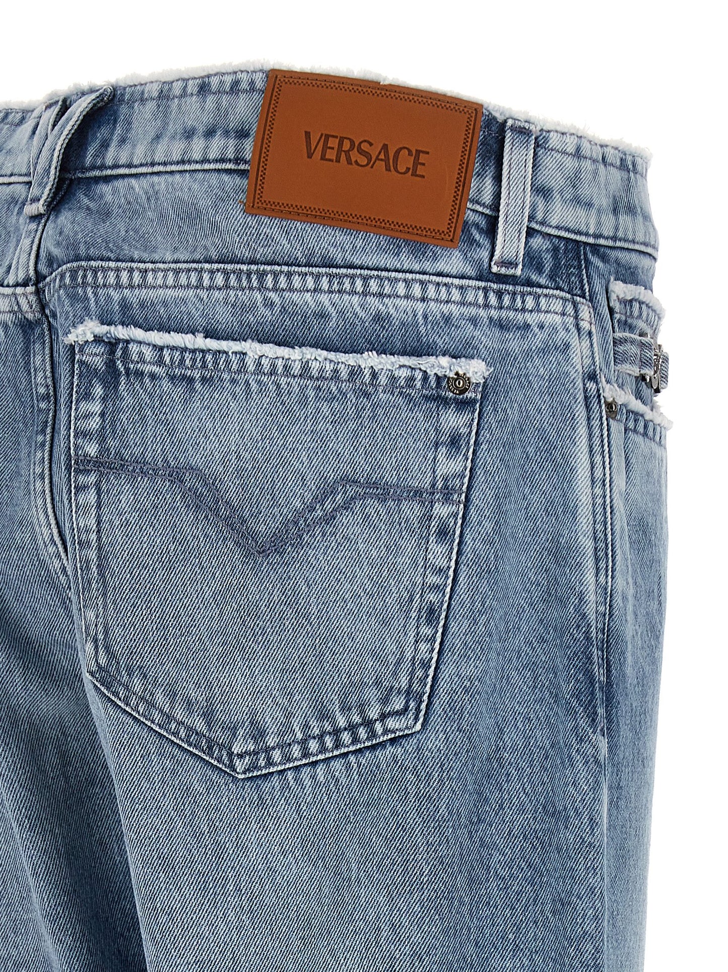 VERSACE FRINGED JEANS 10161091A112831D380