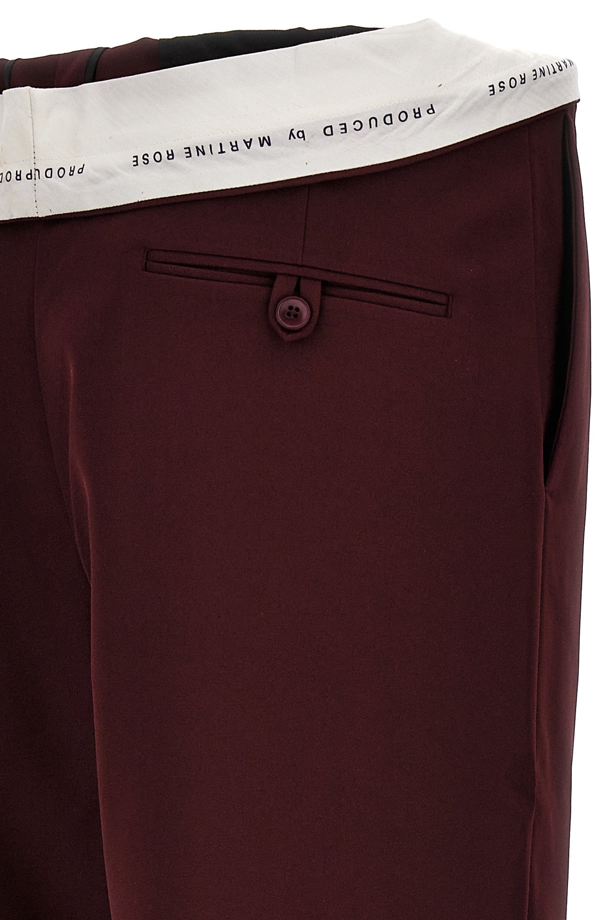 Martin ROSE 'ROLLED WAISTBAND TAILORED' PANTS MRAW23327BURG