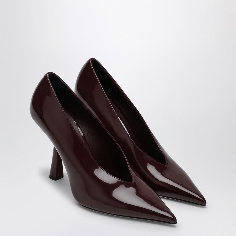 JIMMY CHOO Maryanne burgundy patent leather décolleté MARYANNE100HJPP_JIMCH-GA