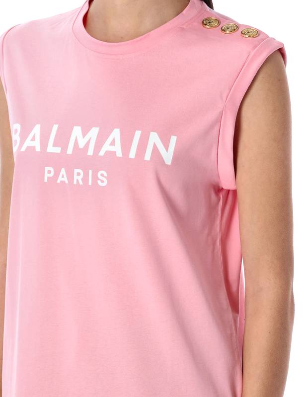 Balmain T-shirts and Polos Pink CF1ED001BB02OLA