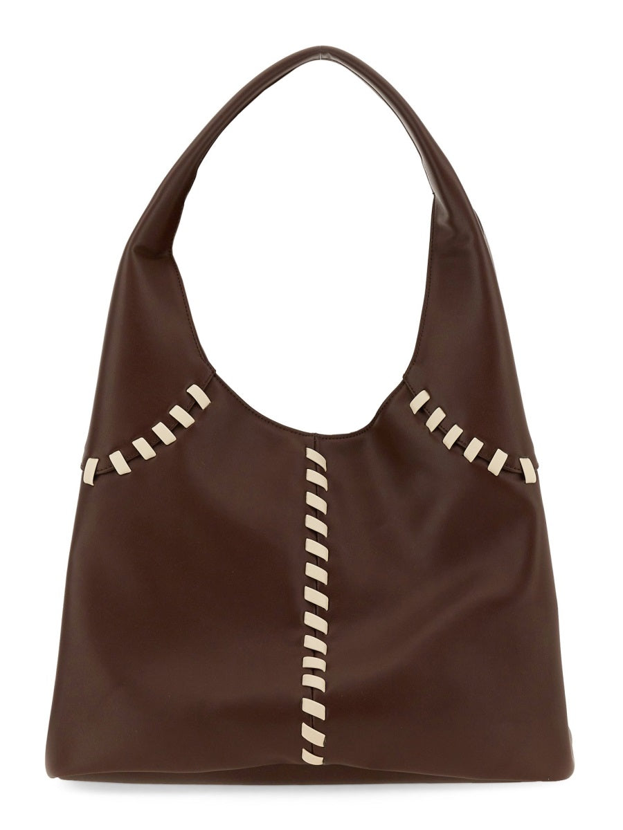 THEMOIRè BAG "NYMPH" LACE TMSR24NLA14BROWN/SHELL