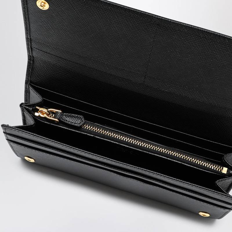 Prada Black/gold Saffiano wallet 1MH132QWAQ_PRADA-F0002