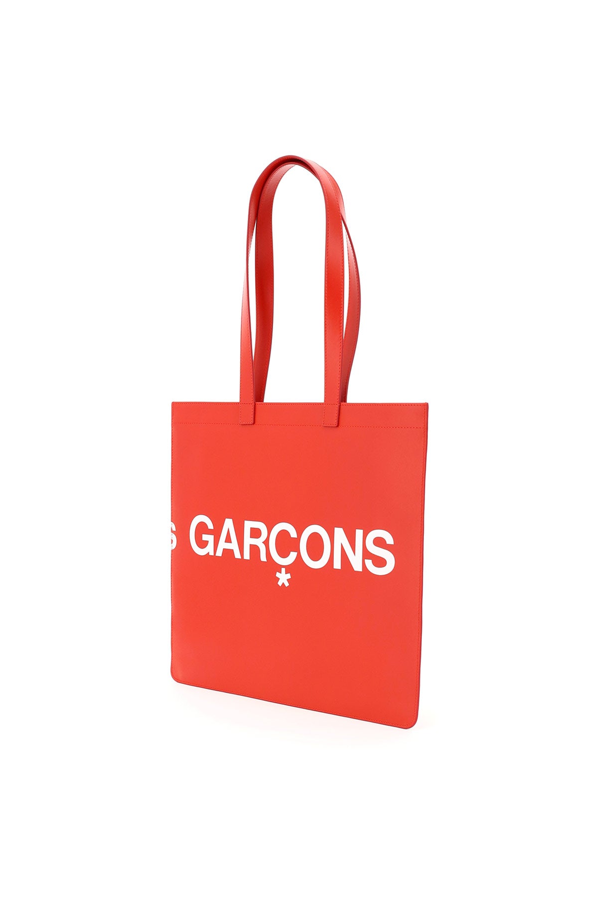 Comme Des Garçons leather tote bag with logo SA9001HLRED