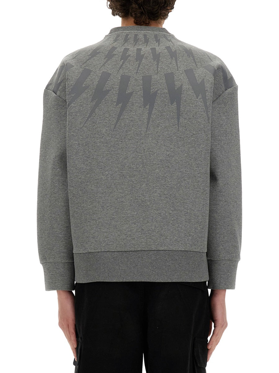 NEIL BARRETT "THUNDERBOLT" SWEATSHIRT MY72010SY506756N