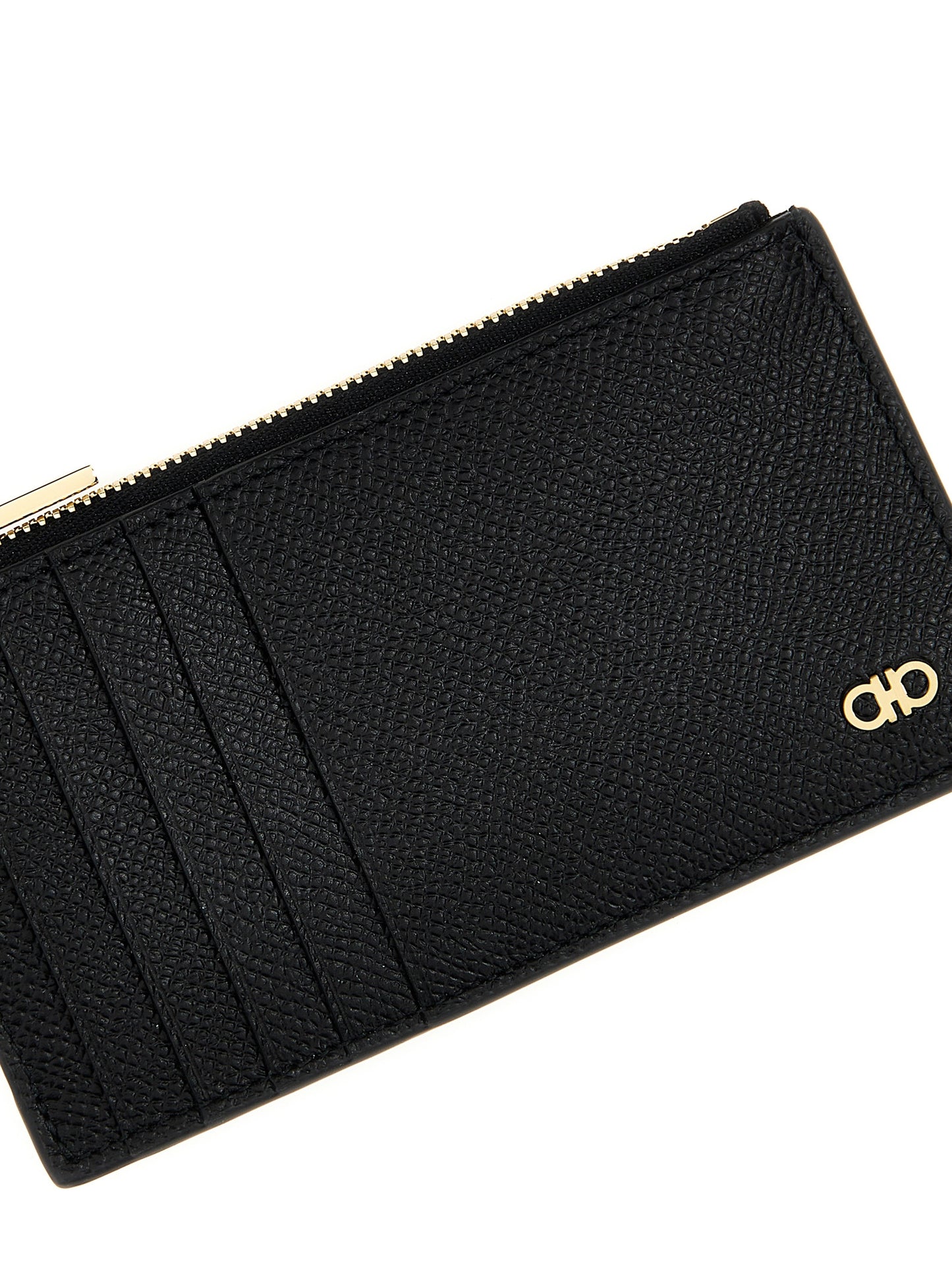 FERRAGAMO 'GANCINI' CARD HOLDER 775663NERO