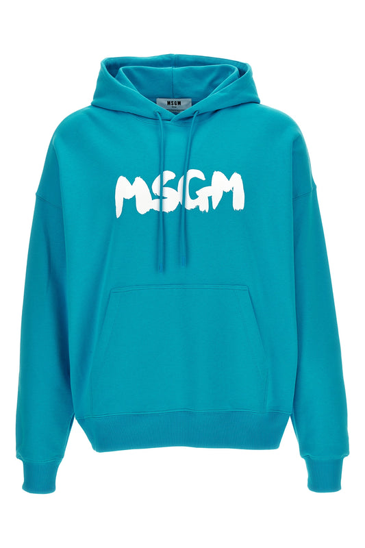 MSGM 'LOGO BRUSH' HOODIE 3640MM13224700084