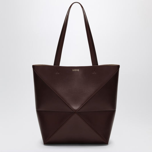 LOEWE Puzzle Fold Tote dark burgundy bag A657G50X01LEP_LOEW-7240