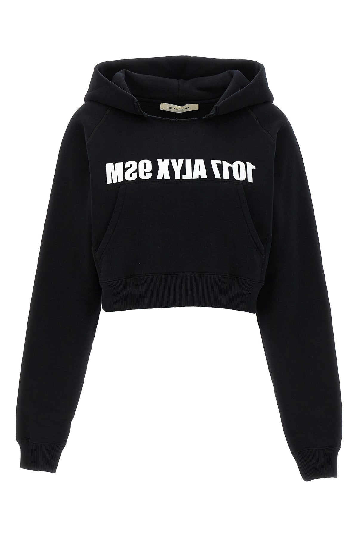 1017-ALYX-9SM LOGO PRINT HOODIE AAWSW0209FA01BLK0001