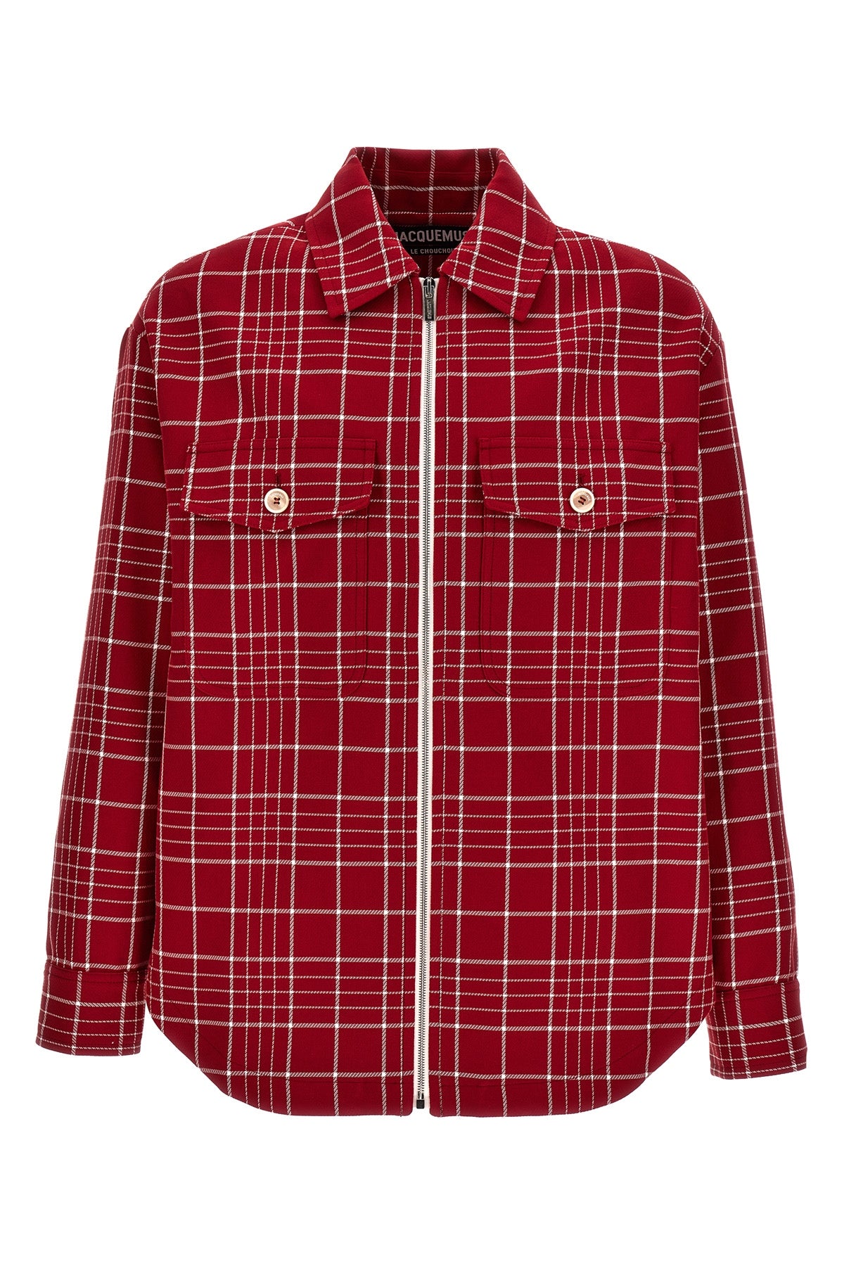 JACQUEMUS 'LE BLOUSON MONTAGNE' OVERSHIRT 23H236BL102JACQUARDCHECKD