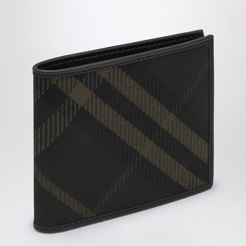 Burberry Black bi-fold wallet with Check pattern 8098455160998P_BURBE-C1479