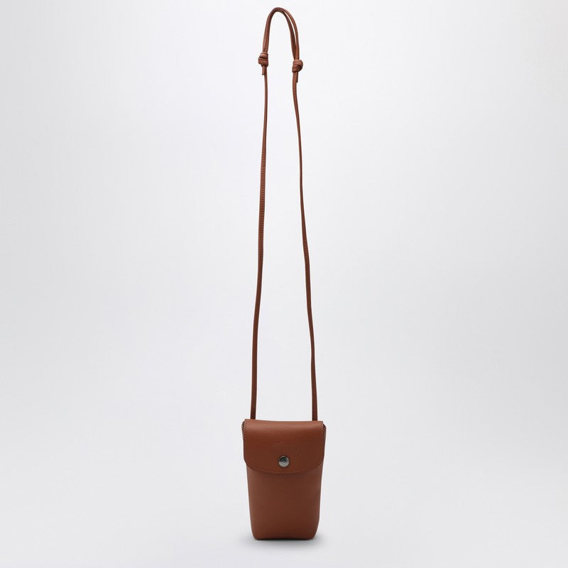 LONGCHAMP Le Pliage Xtra brown mobile phone holder with shoulder strap 34178987P_LONG-504