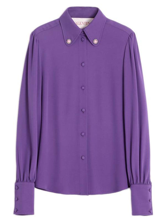 Valentino Garavani Shirts Purple 6B3AB7A51MHR1B