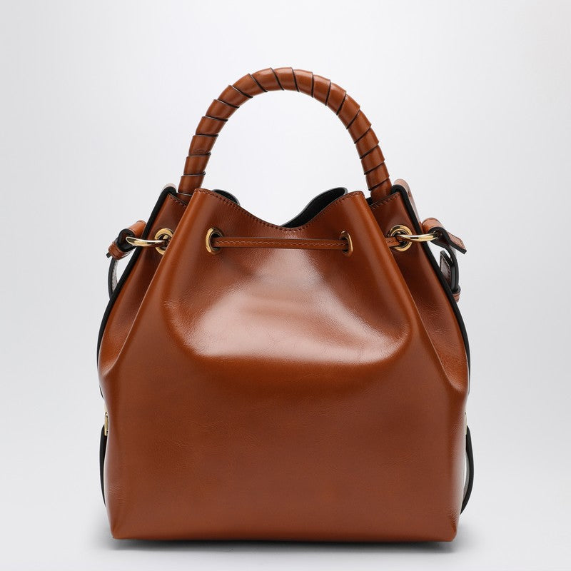 Chloé Marcie bucket bag in Clay-coloured leather CHC24AS606N57P_CHLOE-26M