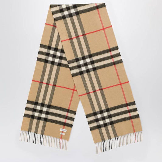 Burberry Cashmere scarf with Check motif 8076576130655Q_BURBE-A7026