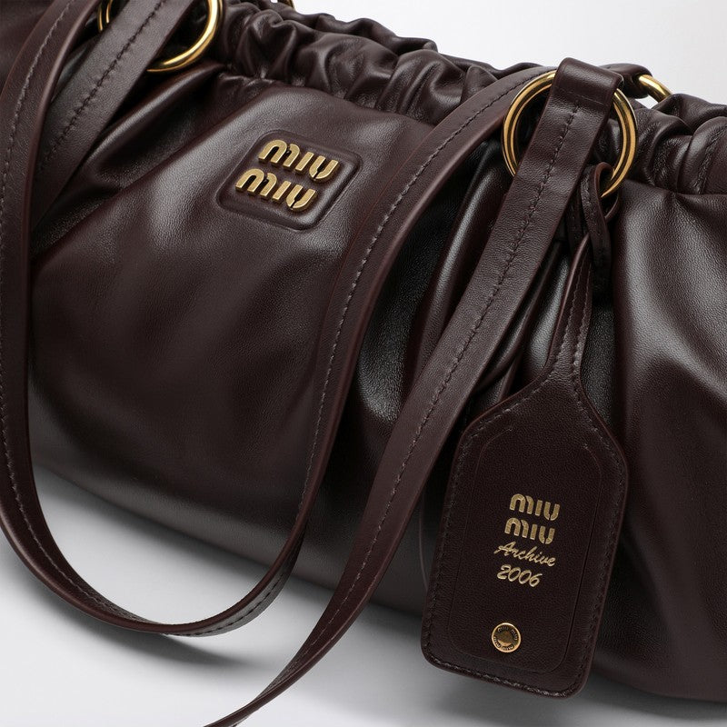 MIU MIU Joie brown nappa bag 5BG289MOO2CSWP_MIU-F0NBL