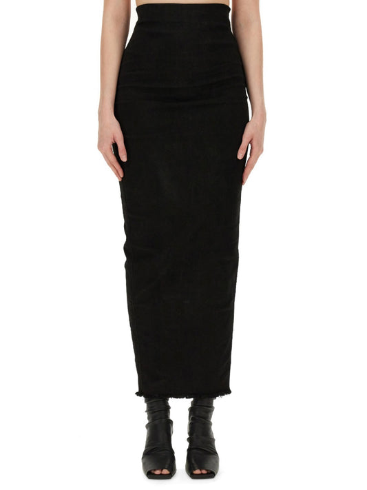 Rick Owens MIDI SKIRT RO01D2344SBB09