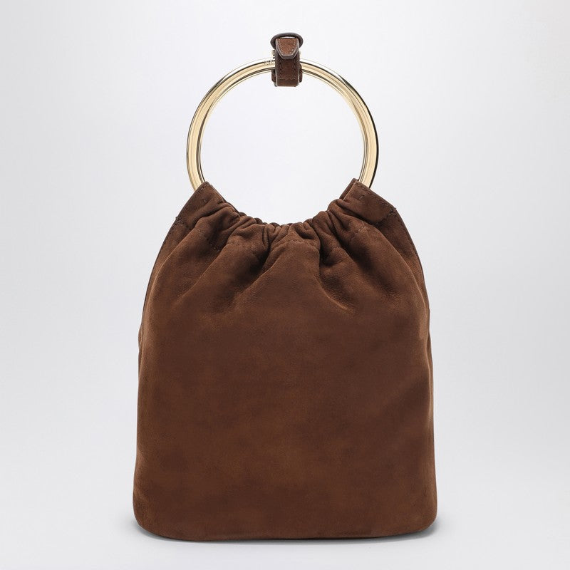 Prada Brown suede mini bag 1BC227OOO008P_PRADA-F0324