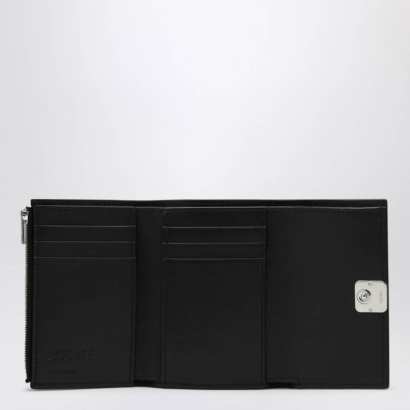 LOEWE Anagram small vertical wallet in black leather C821S33X12LEQ_LOEW-1100