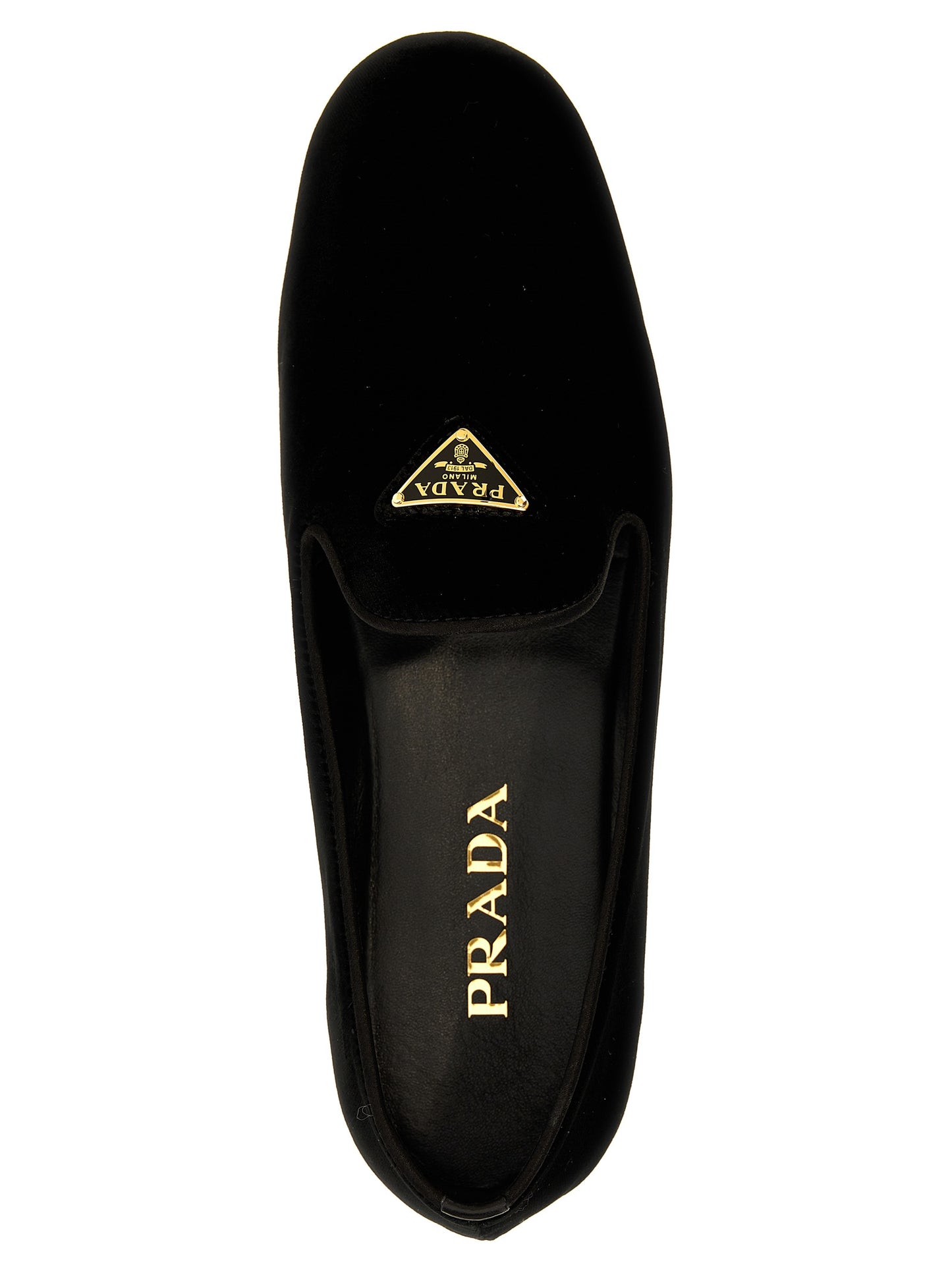 Prada VELVET MOCCASINS + SATIN POUCH 1S387NFD00568F0002