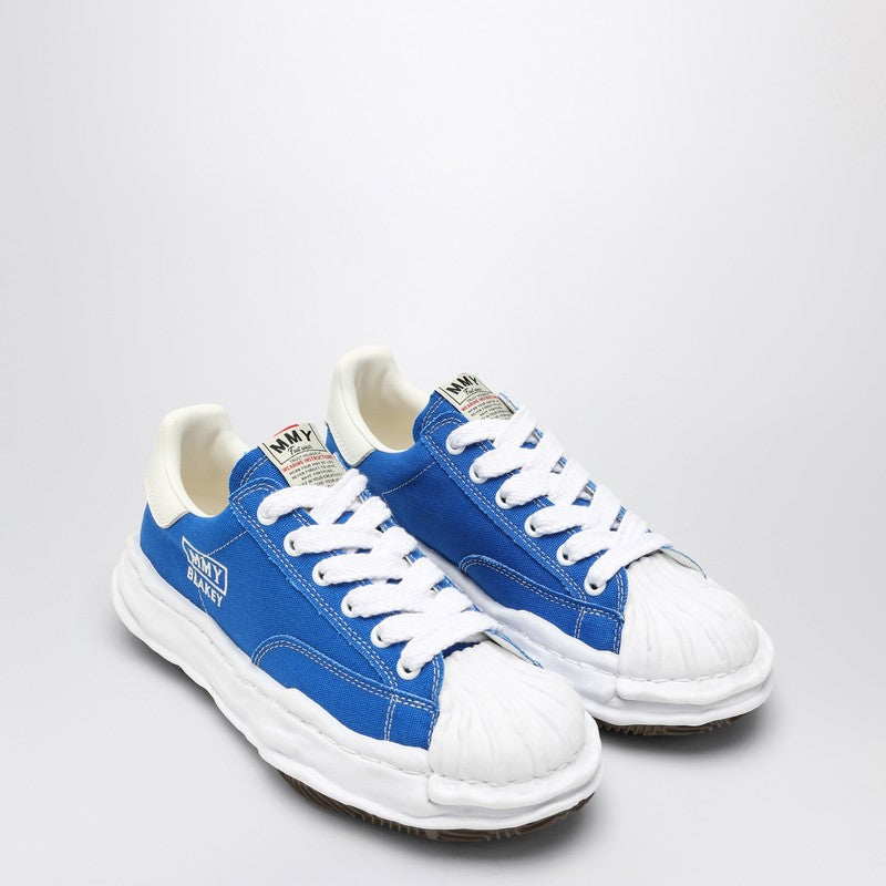 Maison Mihara Yasuhiro Electric blue canvas Blakey low-top sneakers A08FW735COP_MIHAR-CB