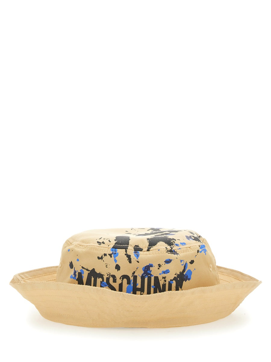 MOSCHINO BUCKET HAT WITH LOGO 922082671148