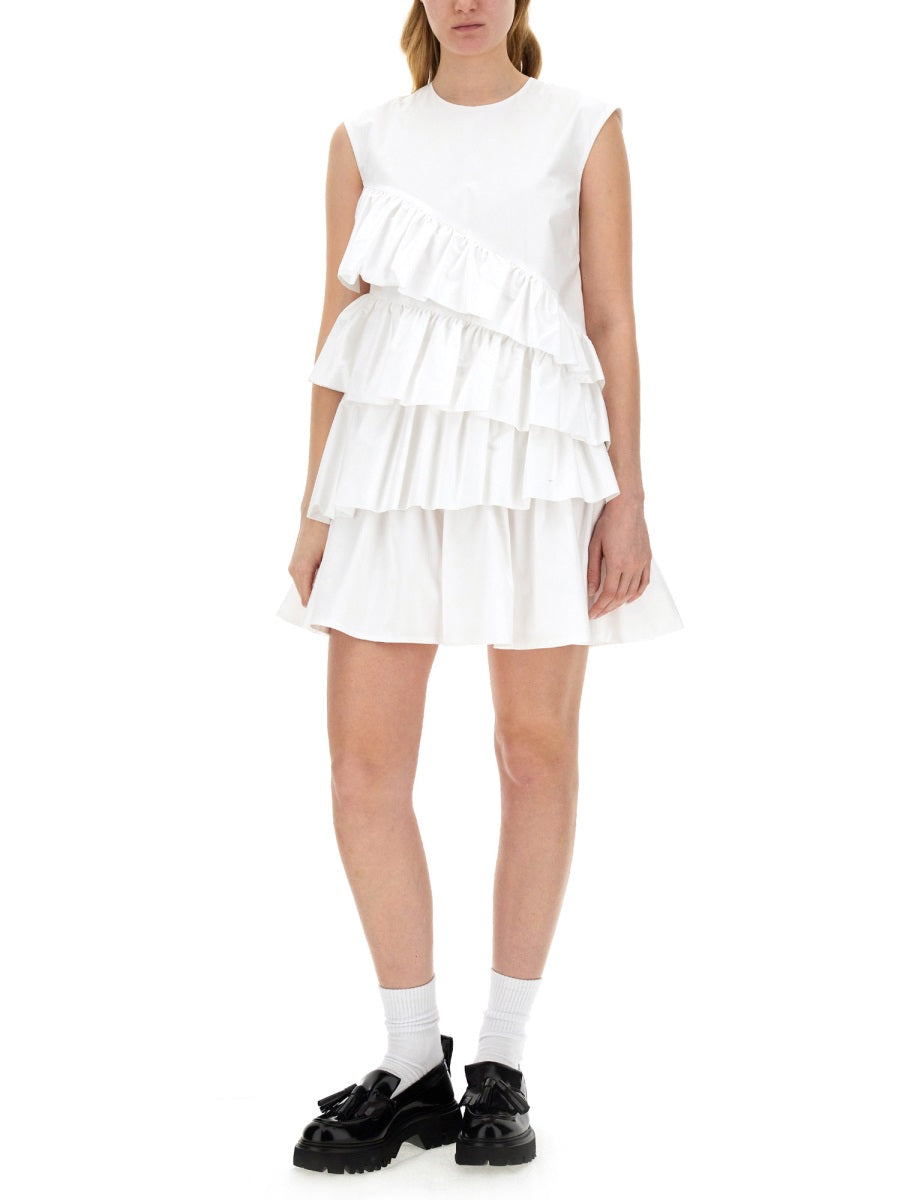 MSGM DRESS WITH RUFFLES 3641MDA4224710101