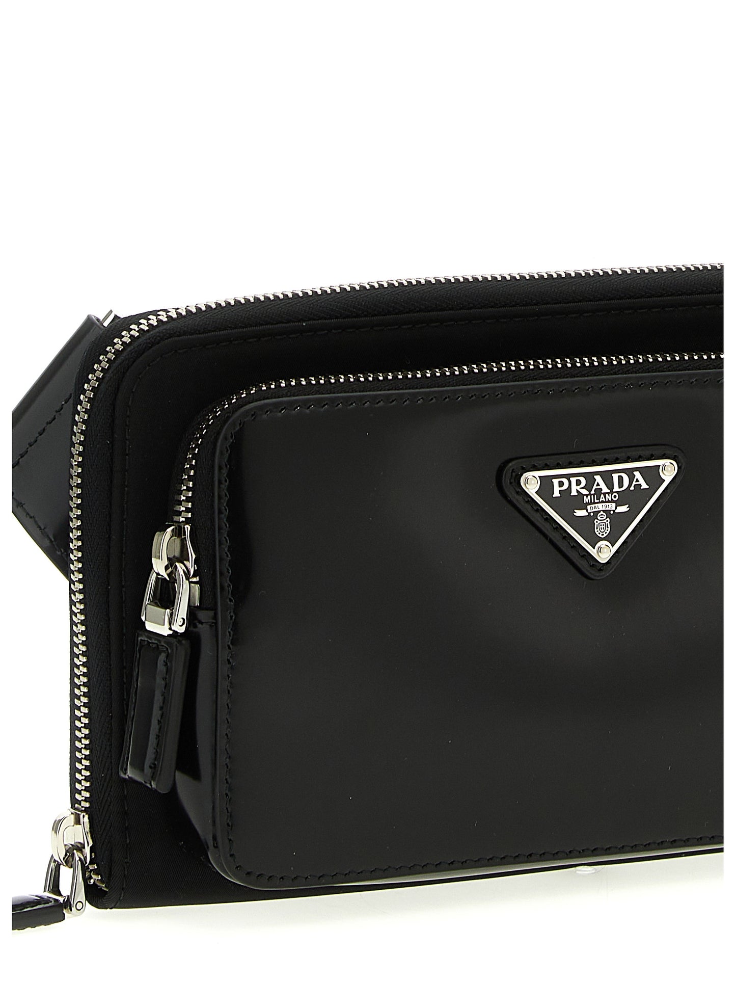 Prada RE-NYLON LEATHER SHOULDER STRAP 2VH156VOMT789F0002