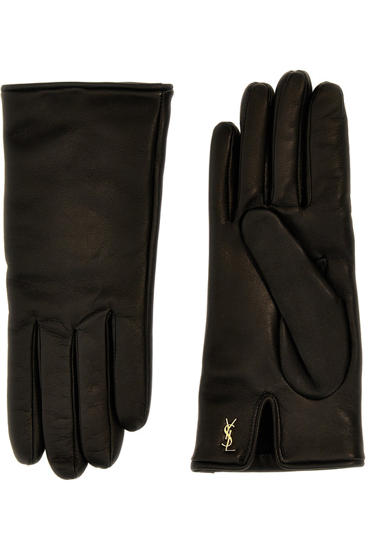 Saint Laurent 'CASSANDRE' CROP GLOVES 7603413YO681080