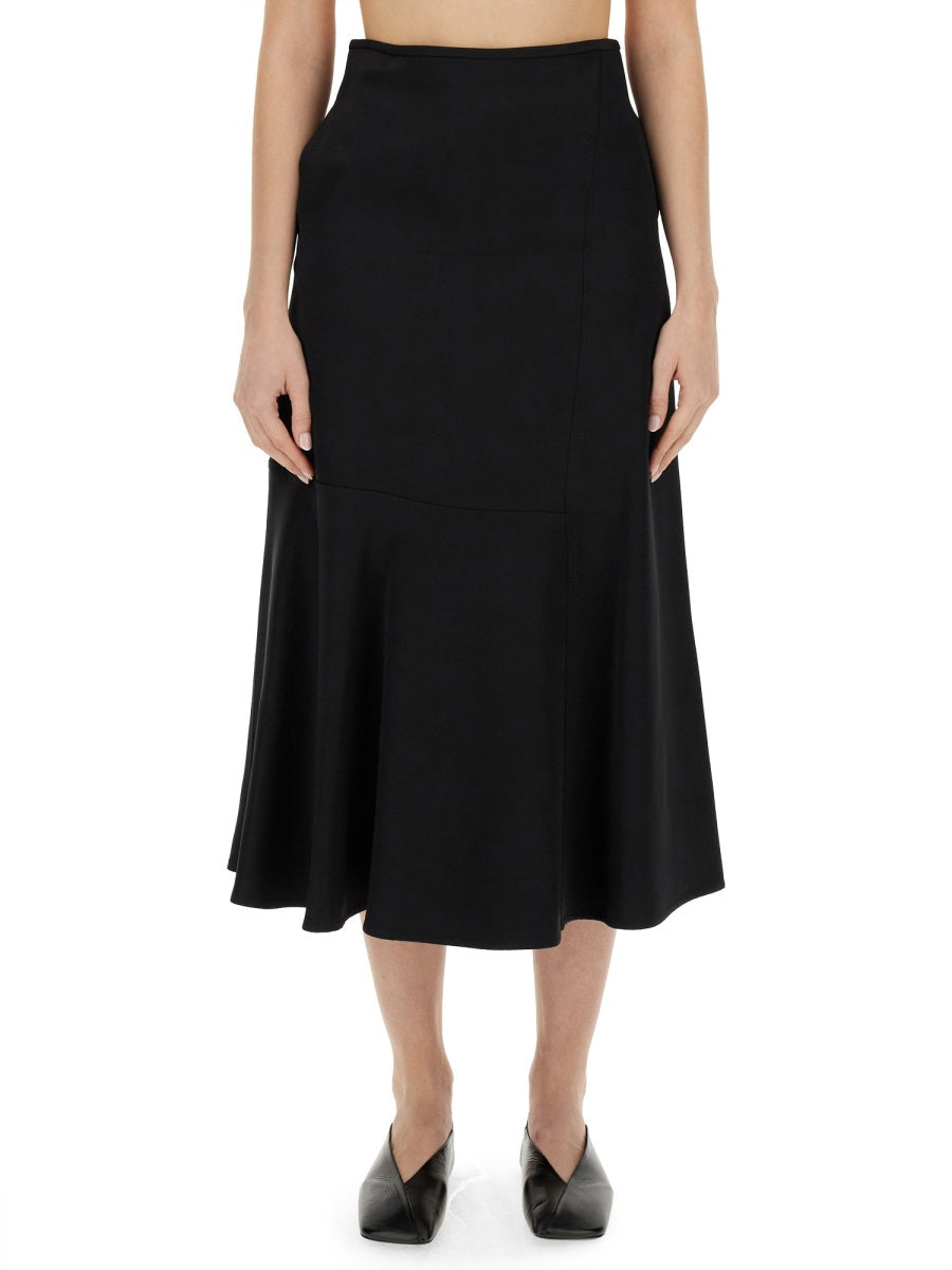 Jil Sander flared skirt J01MA0132J65112001