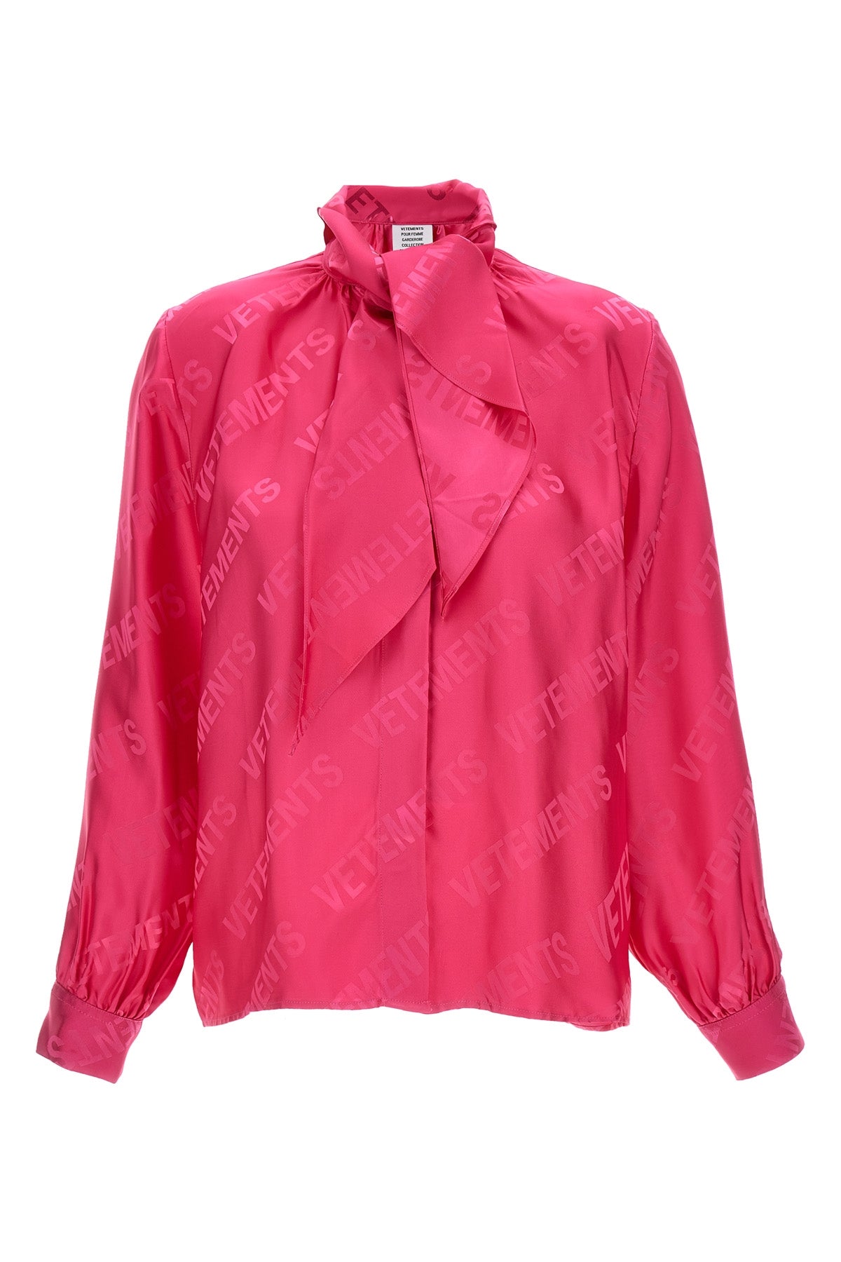 VETEMENTS 'MONOGRAM' BLOUSE WE54SH100HHOTPINK