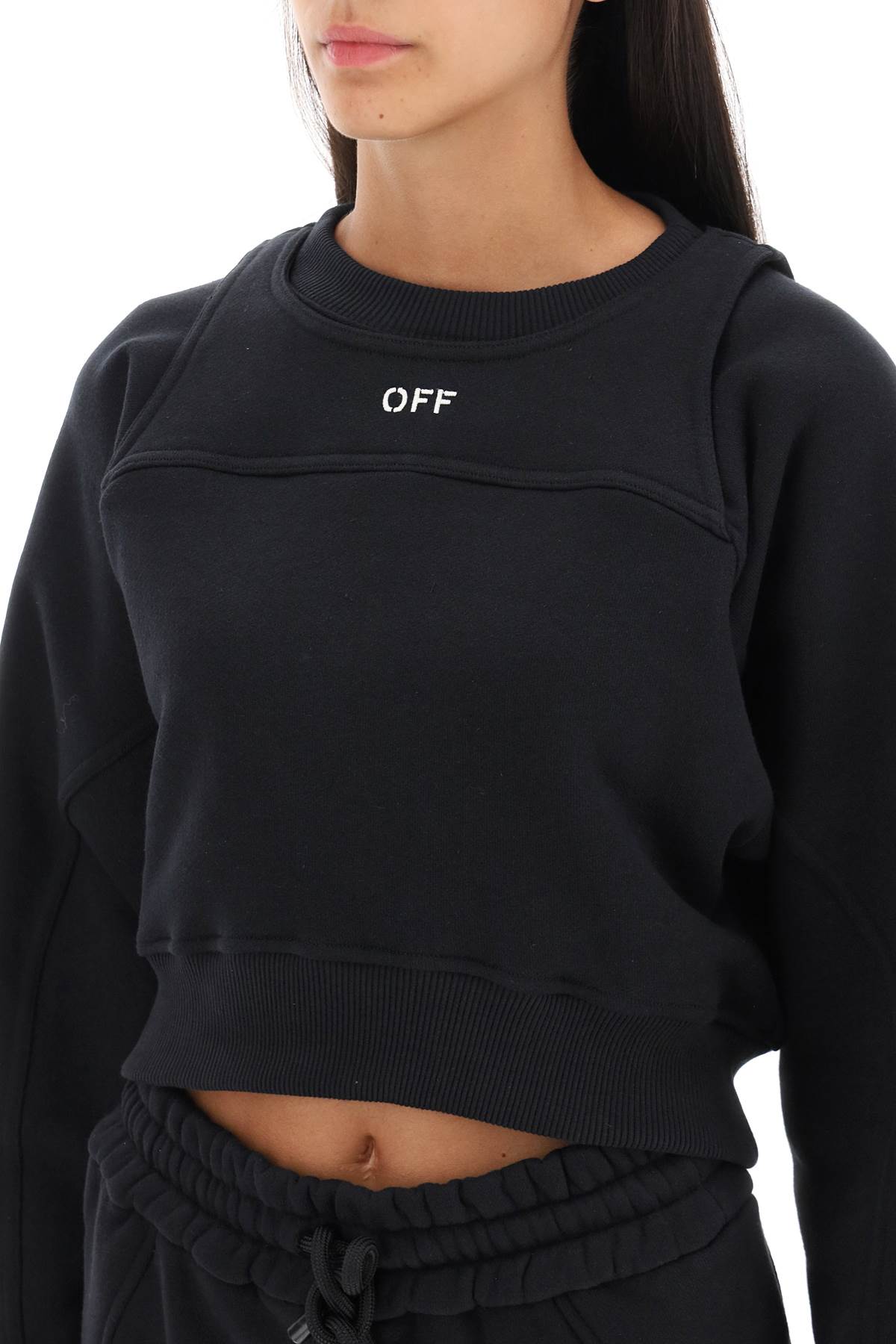 Off-White Sweatshirt Woman  black OWBA071F23JER0011001