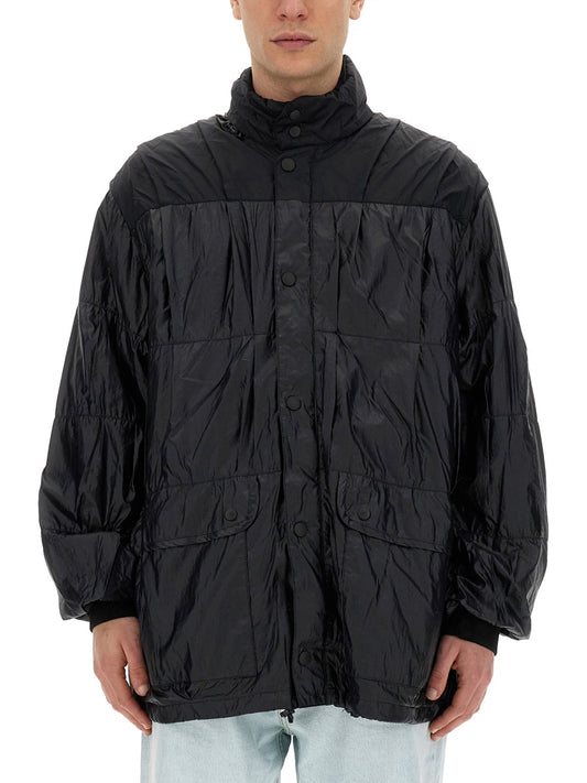 OUR LEGACY NYLON JACKET M2241EBRBLACKRUBBERIZEDNYLON