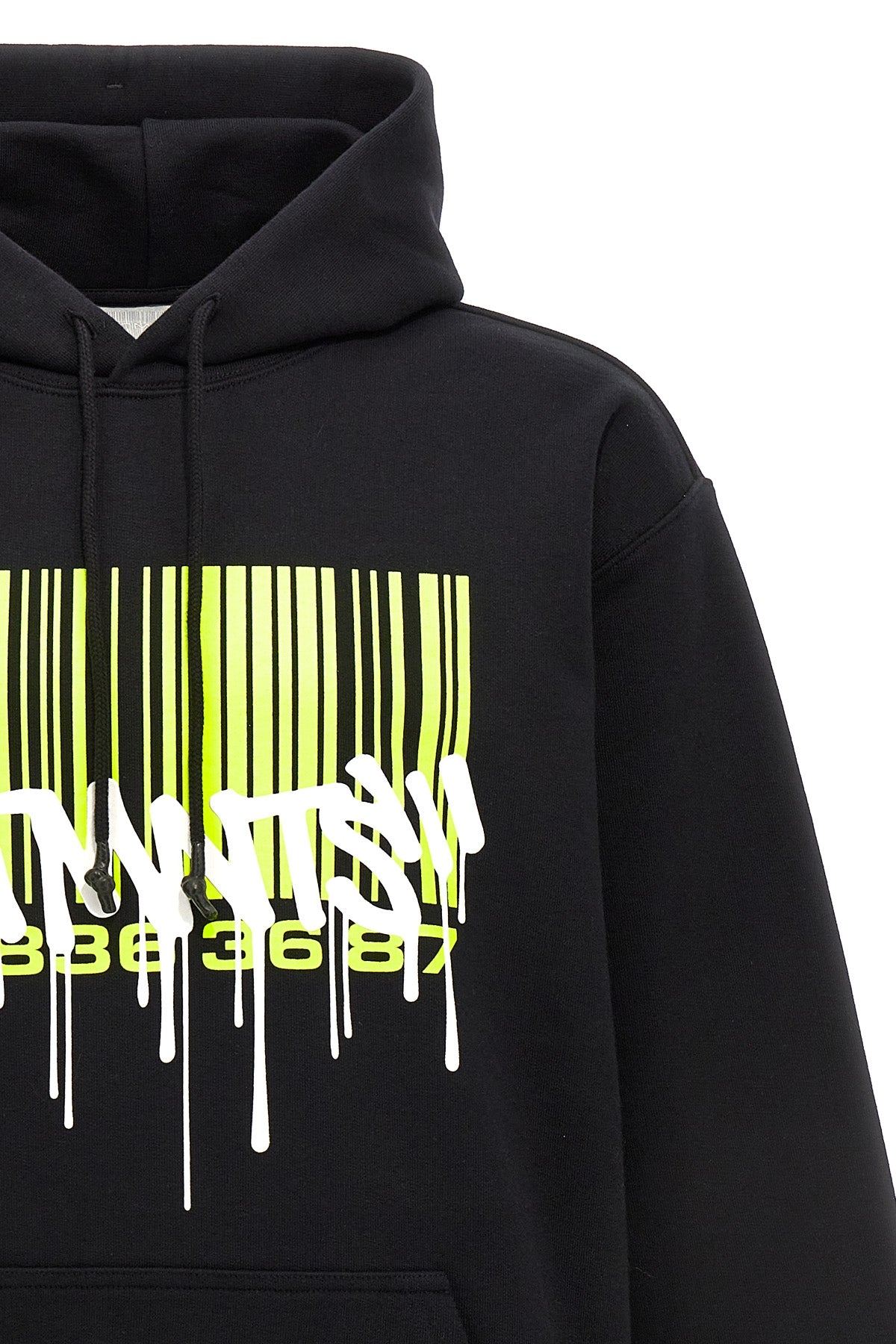 VTMNTS 'GRAFFITI BIG BARCODE' HOODIE VL18HD300BBLACK