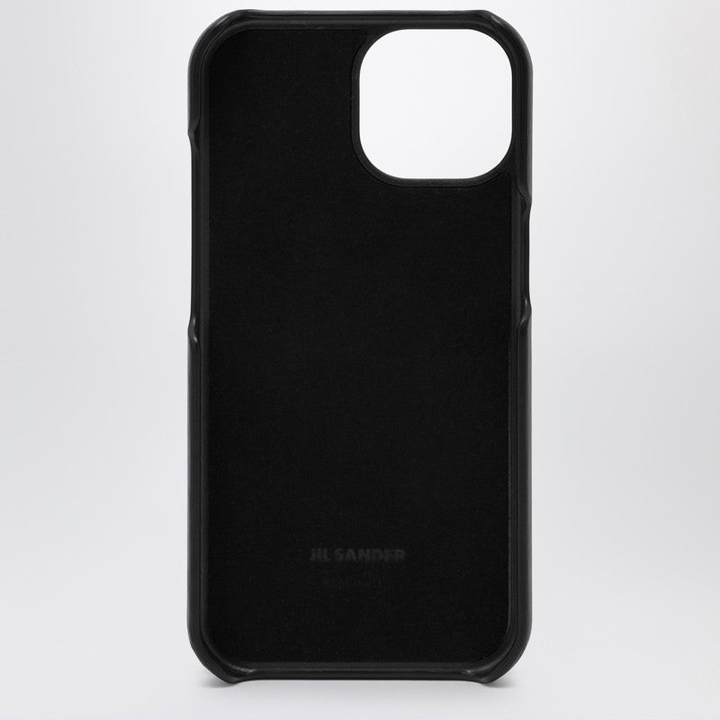 Jil Sander Black iPhone 15 cover with logo J07VL0030P6486001