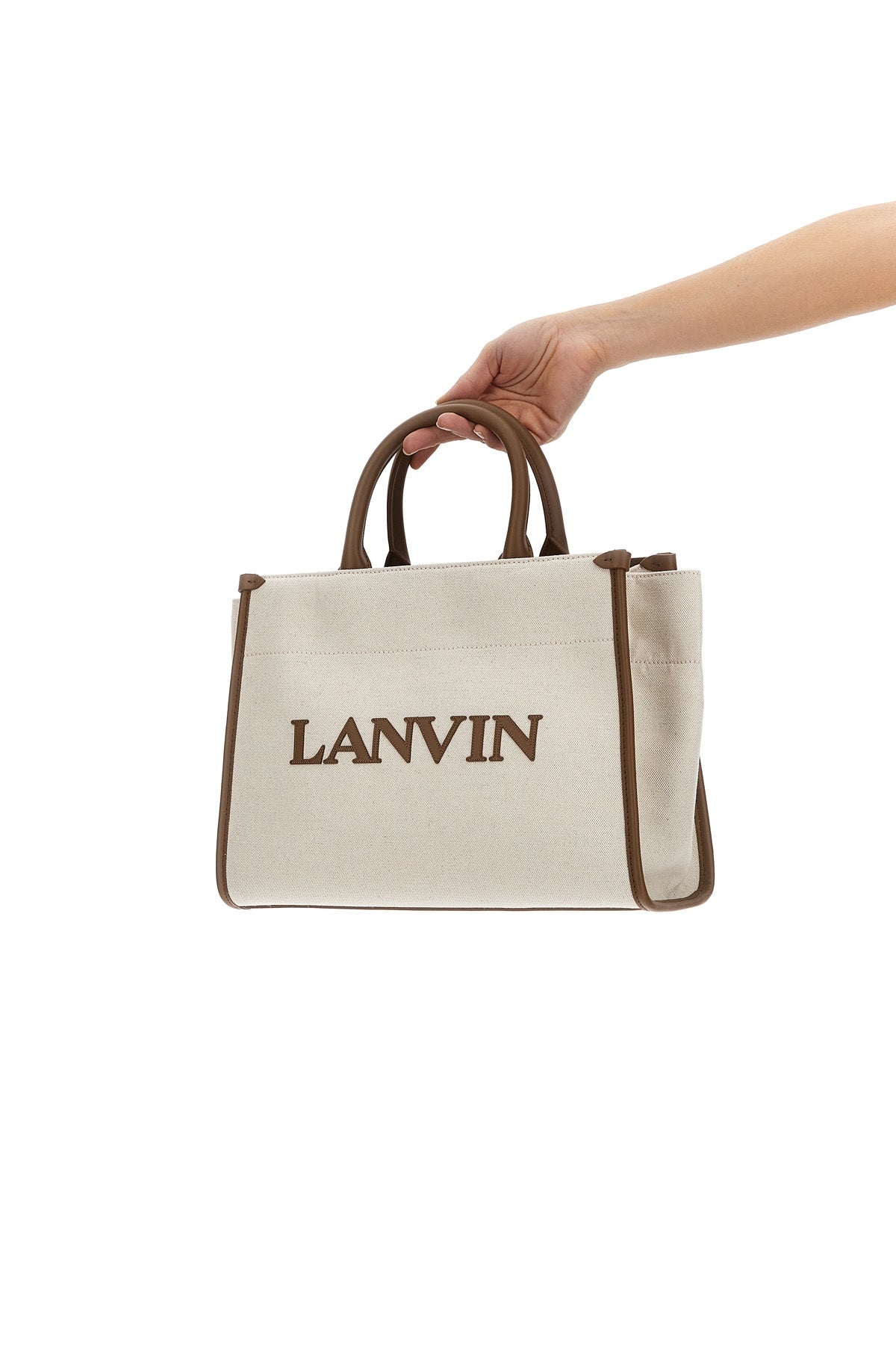 LANVIN LOGO CANVAS SHOPPING BAG LWBGTC01CAN1P24D528