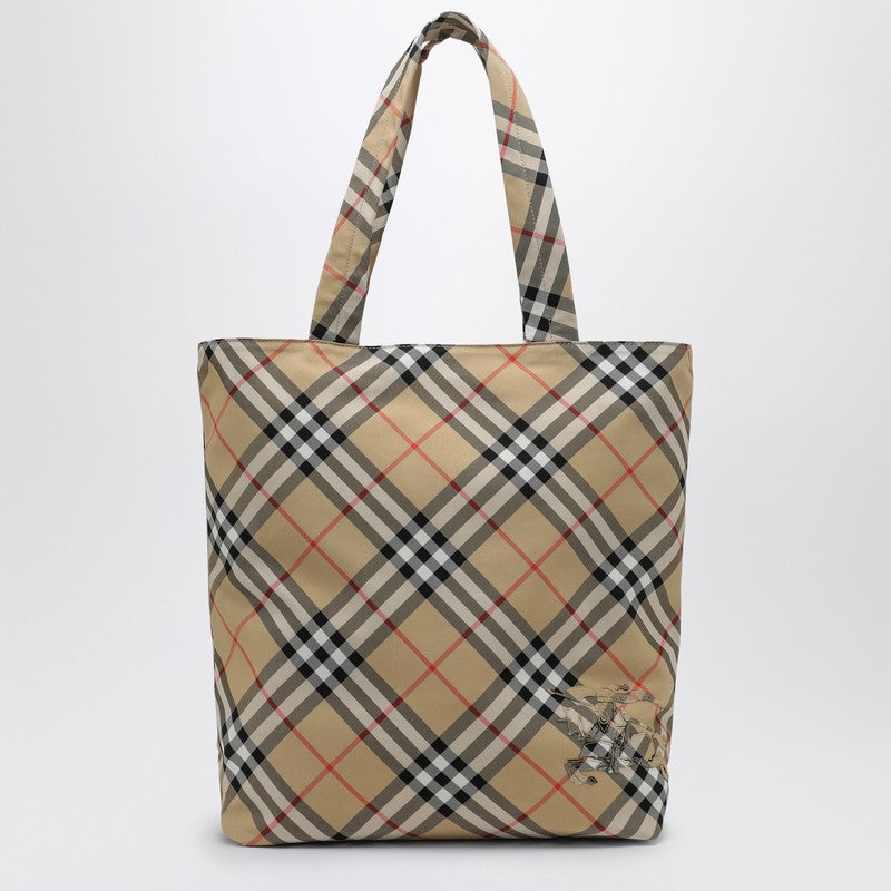 Burberry Check Sand small tote bag 8097716158564P_BURBE-A2021