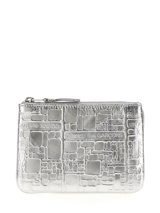 Comme Des Garçons Wallet TEXTURE LEATHER WALLET SA8100EGSILVER