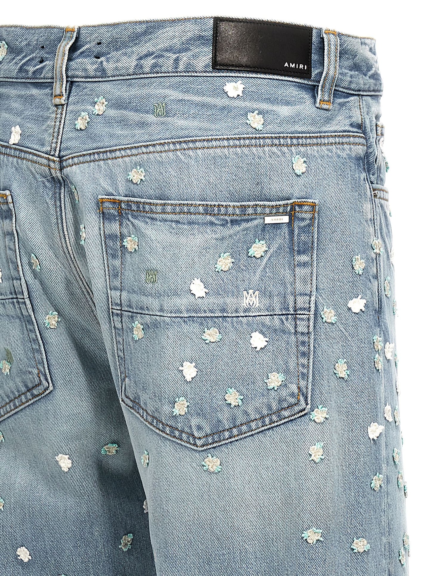 AMIRI 'FLORAL' JEANS AMDNGH1012PERFECTINDIGO