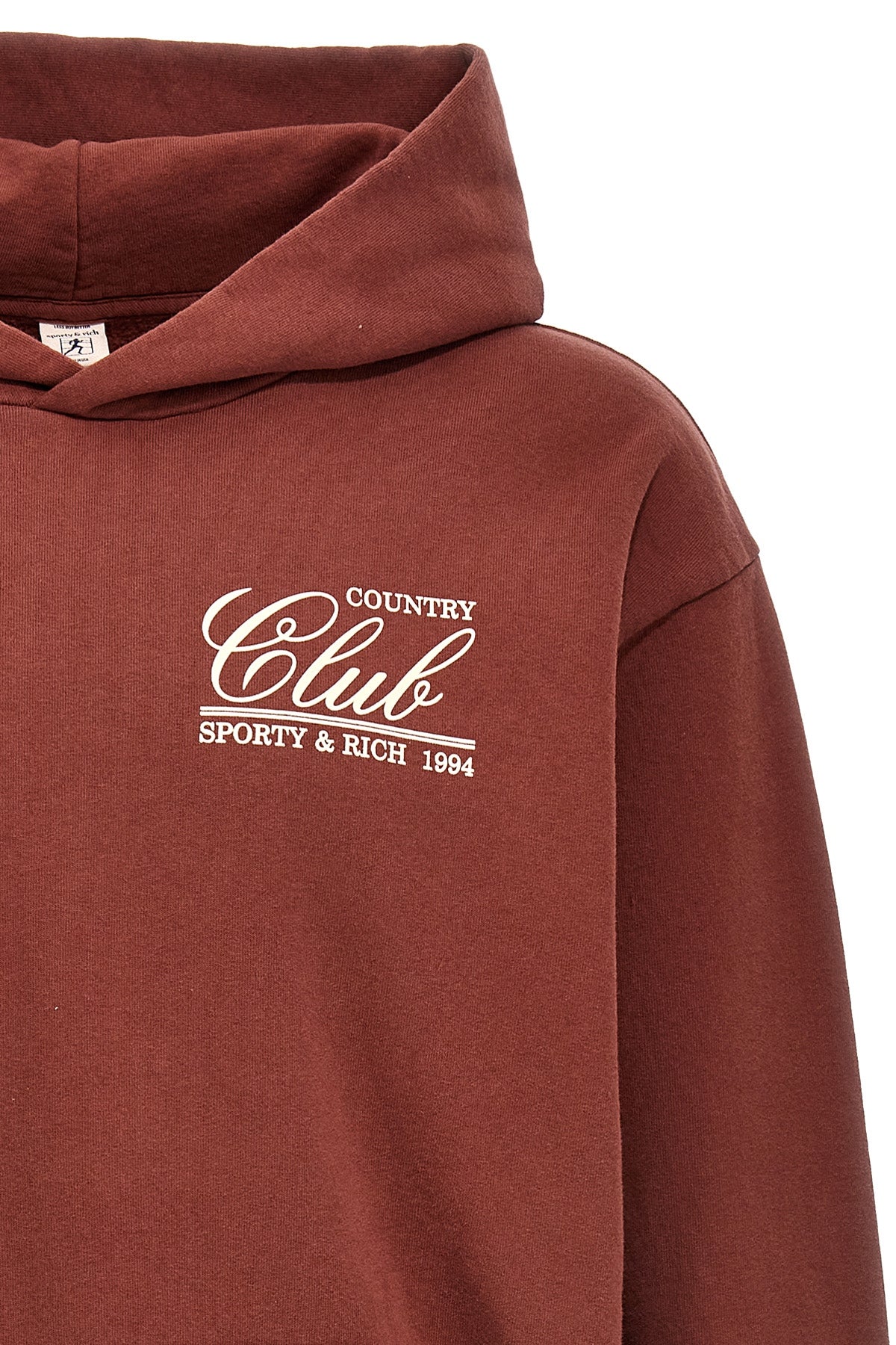 Sporty & Rich '94 COUNTRY CLUB' HOODIE HO841MOMAROON