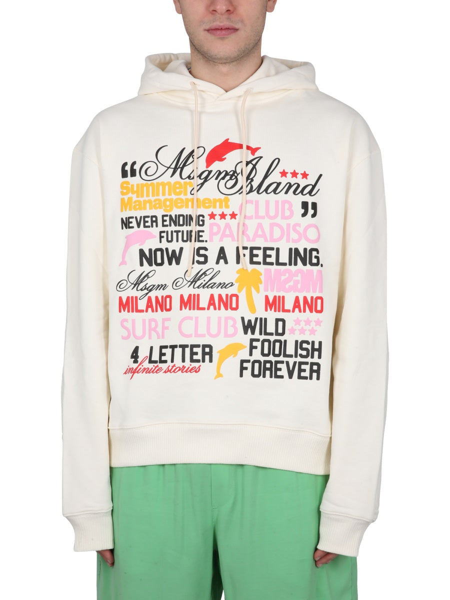 MSGM SWEATSHIRT WITH LOGO 3440MM17523700102