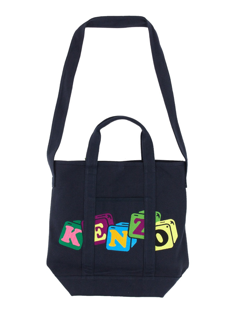 KENZO BOKE BLOCKS TOTE BAG FD55SA901F3476