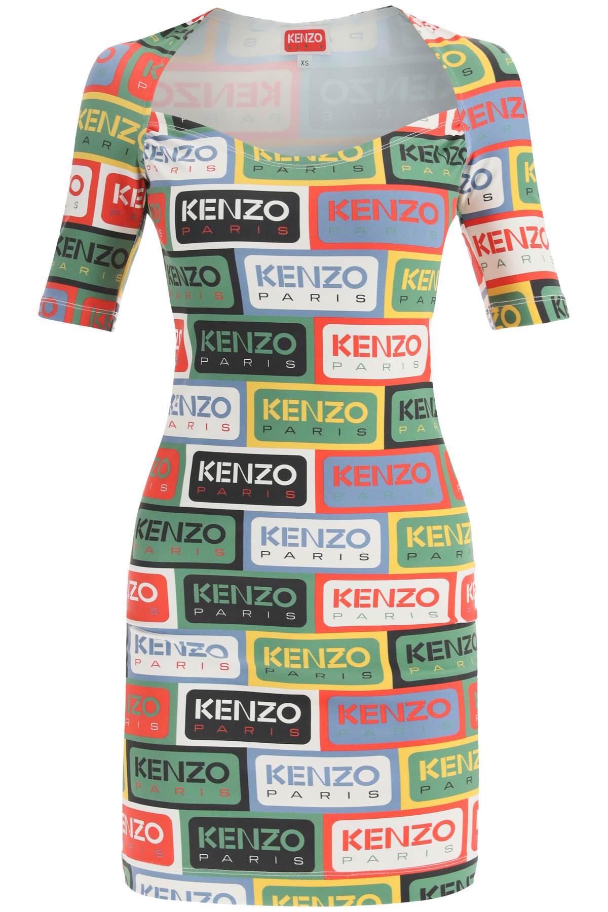 KENZO 'kenzo labels' mini dress FD52RO7294SNMU