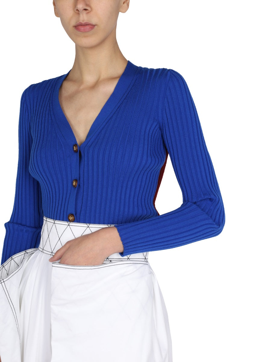 TORY BURCH RIBBED CARDIGAN 135601477