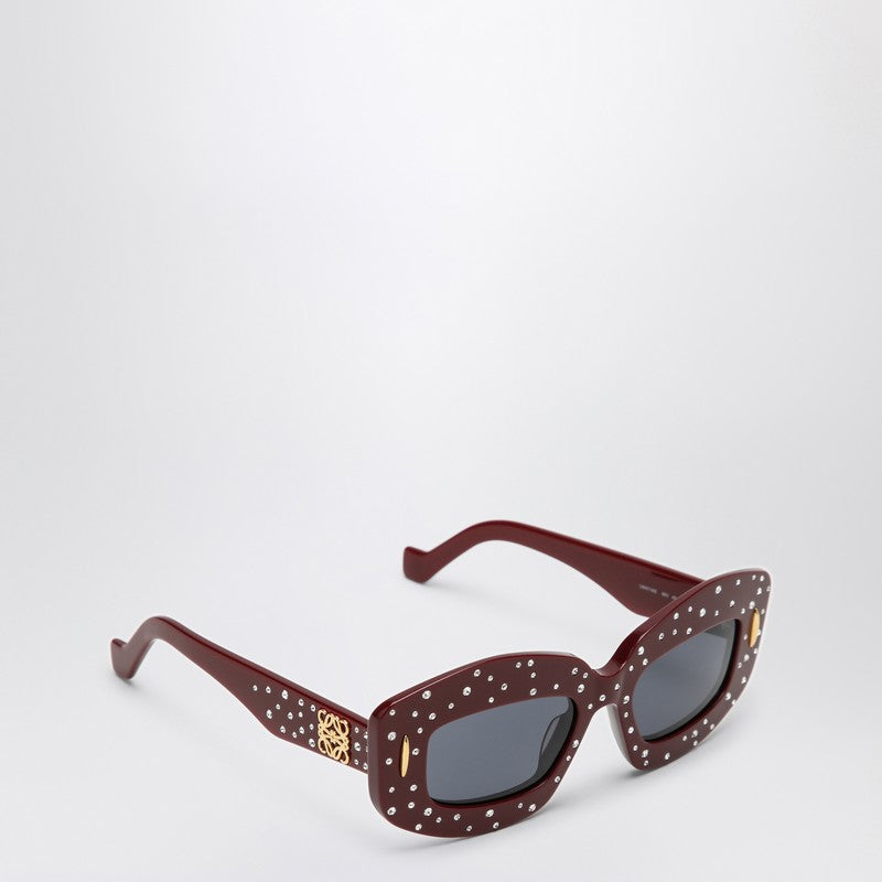 LOEWE Smooth Pavé Screen burgundy sunglasses LW4114ISPVCQ_LOEW-4966V